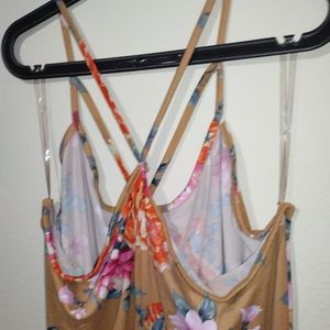 Spaghetti strap floral dress